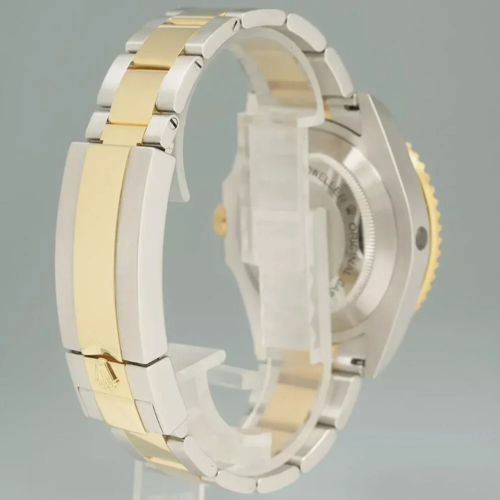 MINT Rolex Sea-Dweller Two-Tone Yellow Gold Steel Black Watch